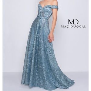 Mac Duggal - Blue Sequin Dress